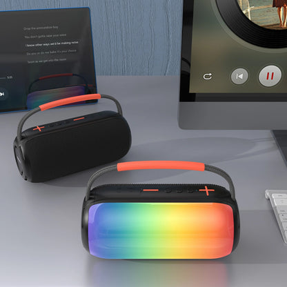 Dudao Y21 Portable Bluetooth Speaker, 2 x 5W, TWS, RGB, Black