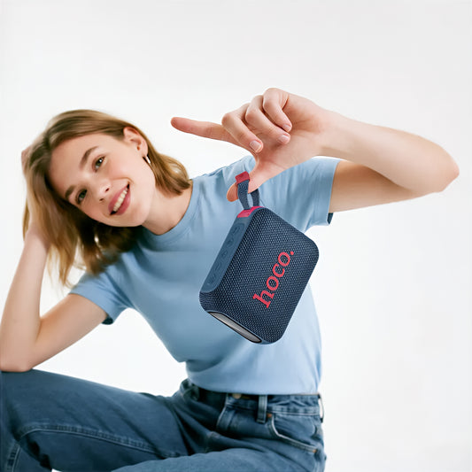 HOCO HC31 Portable Bluetooth Speaker, 10W, TWS, RGB, Waterproof, Navy Blue