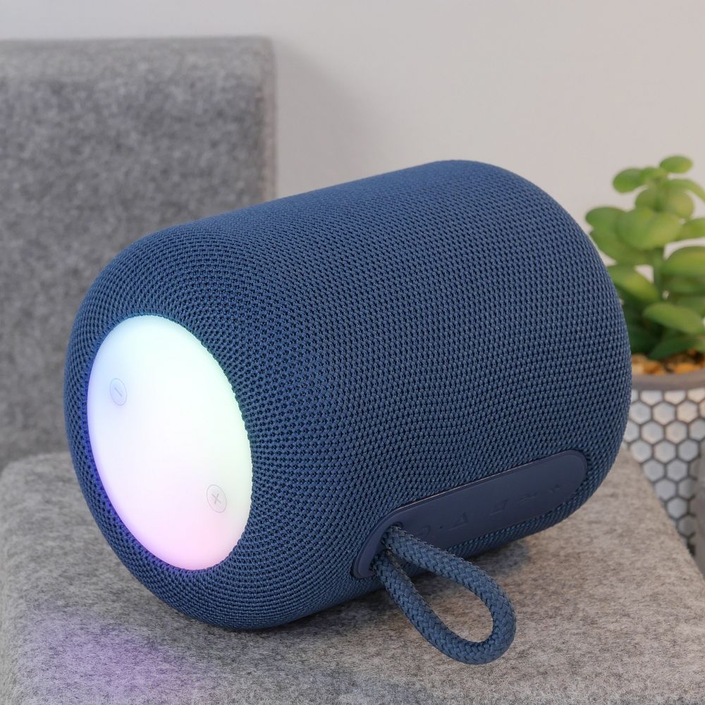 HOCO HC30 Portable Bluetooth Speaker, 5W, TWS, RGB, Blue