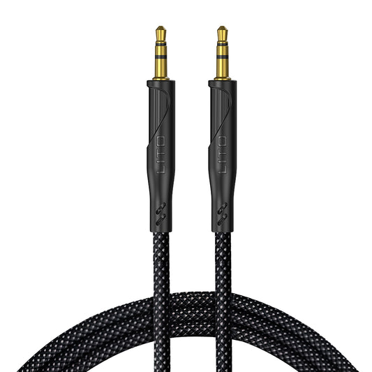 Audio Cable 3.5mm - 3.5mm Lito LA02, 1m, Black