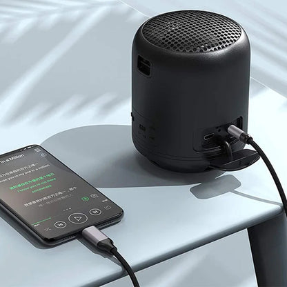 USB-C to 3.5mm Techsuit AC9 SoundShell Audio Cable, 1.5m, Gray