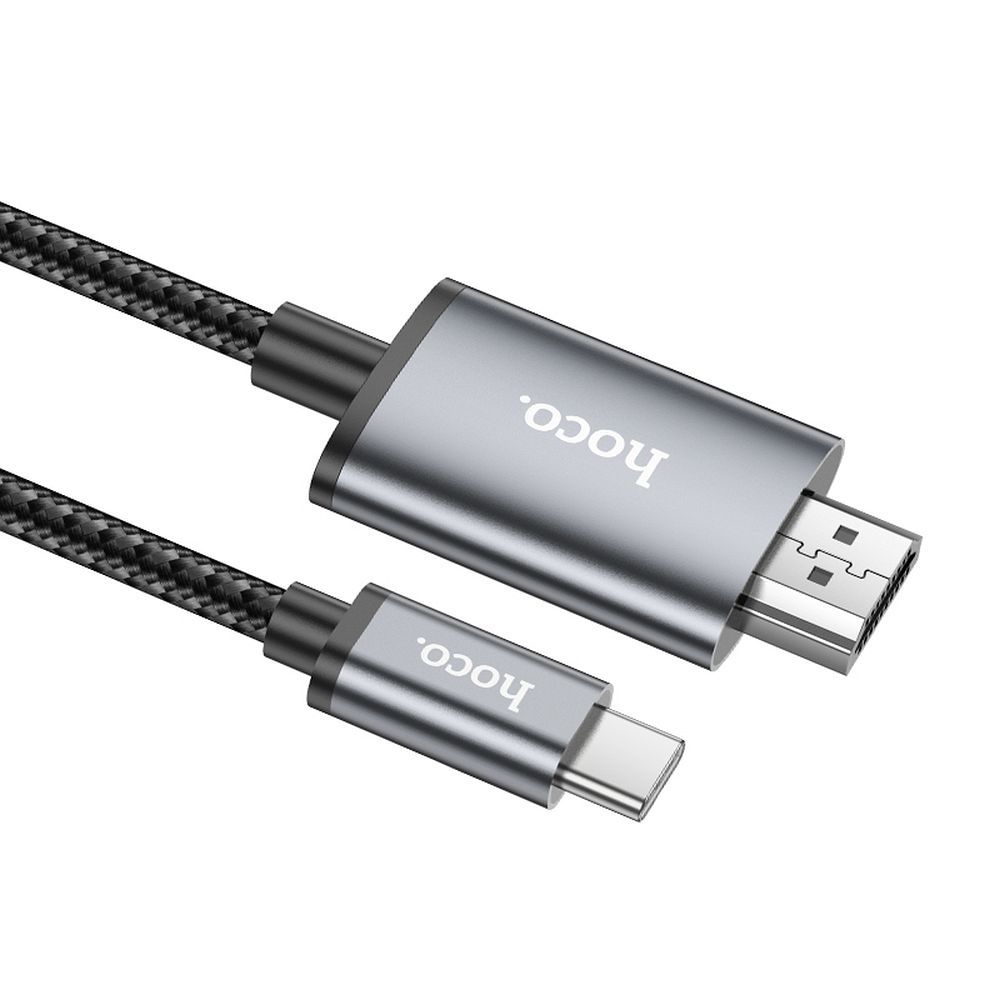 USB-C to HDMI Audio and Video Cable HOCO UA27, 2m, Grey