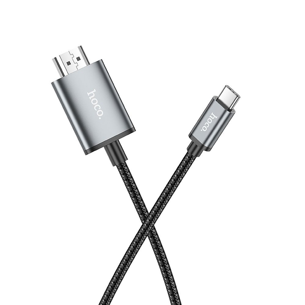 USB-C to HDMI Audio and Video Cable HOCO UA27, 2m, Grey