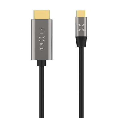 USB-C to HDMI Audio and Video Cable Fixed, 2m, Grey