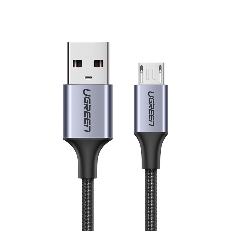 USB-A to microUSB Data and Charging Cable UGREEN US290, 18W, 2m, Black