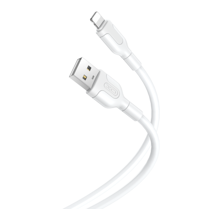 USB-A to Lightning Data and Charging Cable XO Design NB212, 18W, 1m, White