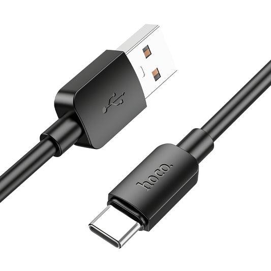 USB-A to USB-C Data and Charging Cable HOCO X96, 27W, 0.25m, Black
