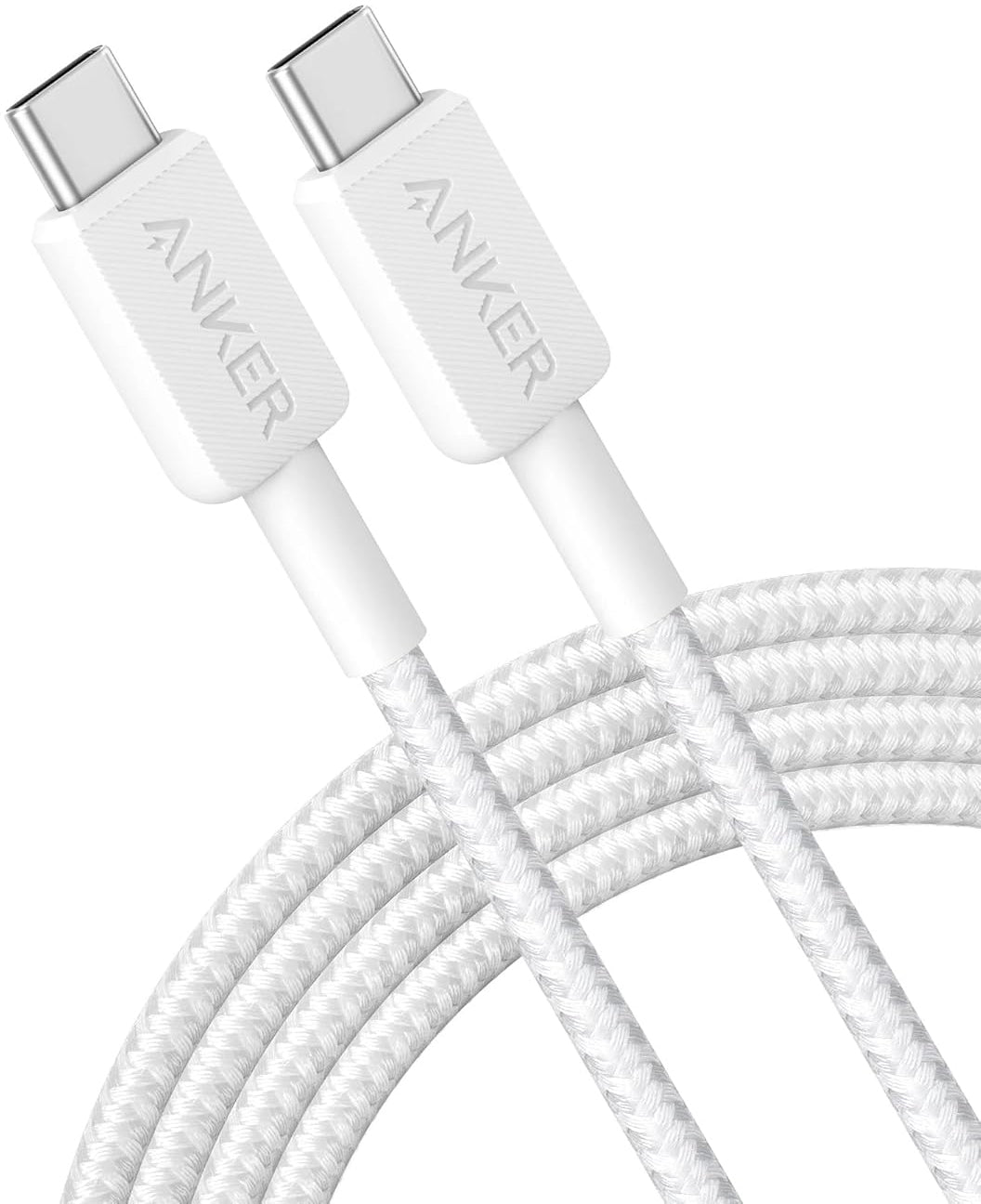 USB-C Data and Charging Cable - USB-C Anker 322, 60W, 1.8m, White A81F6G21 