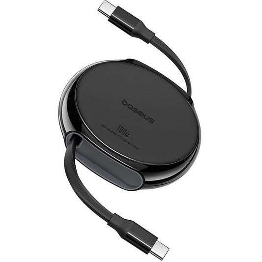 USB-C Data and Charging Cable - USB-C Baseus Pathfinder Retractable, 100W, 1m, Black P10368400111-00