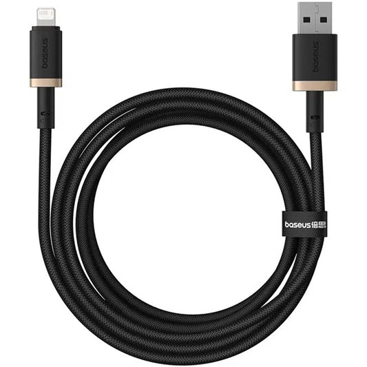 USB-A to Lightning Data and Charging Cable Baseus Dura Series, 18W, 2m, Gold P10377801U01-02