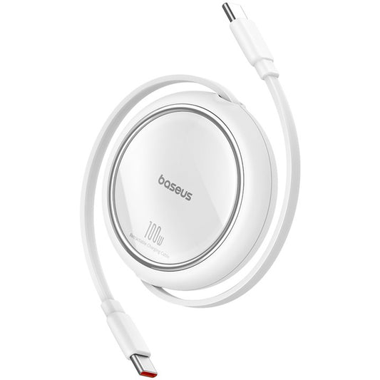 USB-C Data and Charging Cable - USB-C Baseus Free2Draw Mini Retractable, 100W, 1m, White P10364500211-00