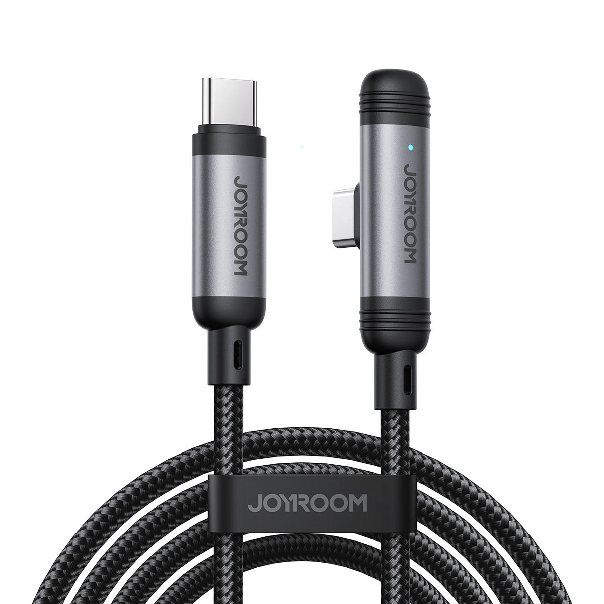 USB-C Data and Charging Cable - USB-C Joyroom S-A56 EnjoyX Angled, 60W, 1.2m, Black