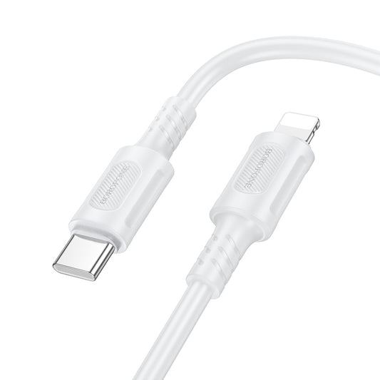 USB-C to Lightning Data and Charging Cable Borofone BX111 Feliz, 27W, 1m, White