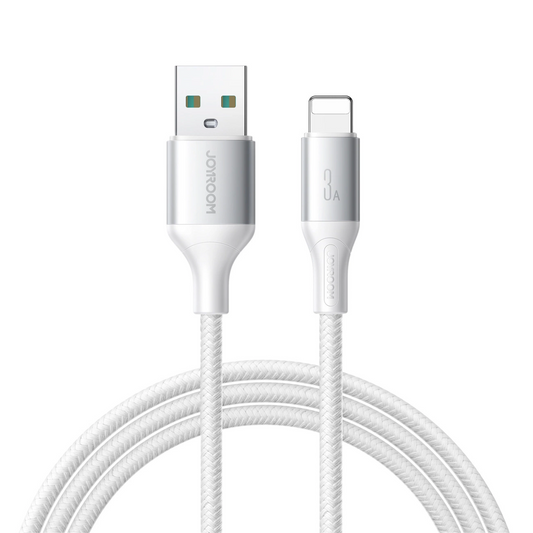 USB-A to Lightning Data and Charging Cable Joyroom S-A28 Flash, 18W, 1m, White