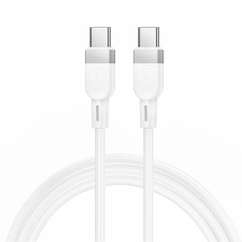 USB-C Data and Charging Cable - USB-C HOCO X109, 60W, 1m, White