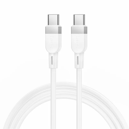 USB-C Data and Charging Cable - USB-C HOCO X109, 60W, 1m, White