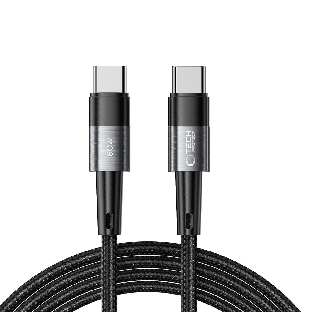 USB-C Data and Charging Cable - USB-C Tech-Protect Ultraboost, 60W, 2m, Gray