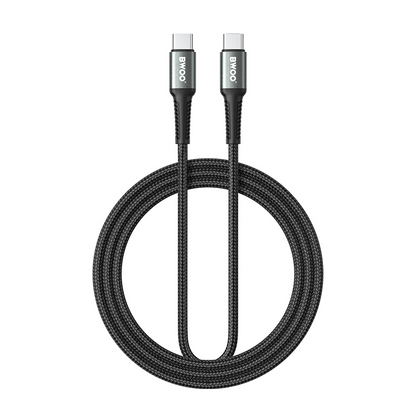 USB-C Data and Charging Cable - USB-C BWOO BO-X288C-C, 60W, 1m, Black