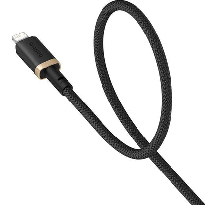 USB-A to Lightning Data and Charging Cable Baseus Dura Series, 18W, 1m, Gold P10377801U01-00