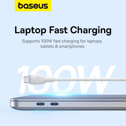 USB-C Data and Charging Cable - USB-C Baseus Pudding, 100W, 1.2m, White P10355702221-00