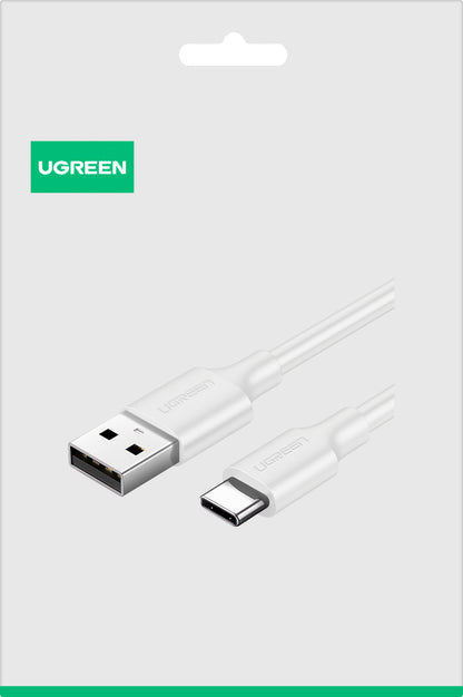 UGREEN US287 USB-A to USB-C Data and Charging Cable, 18W, 1.5m, White