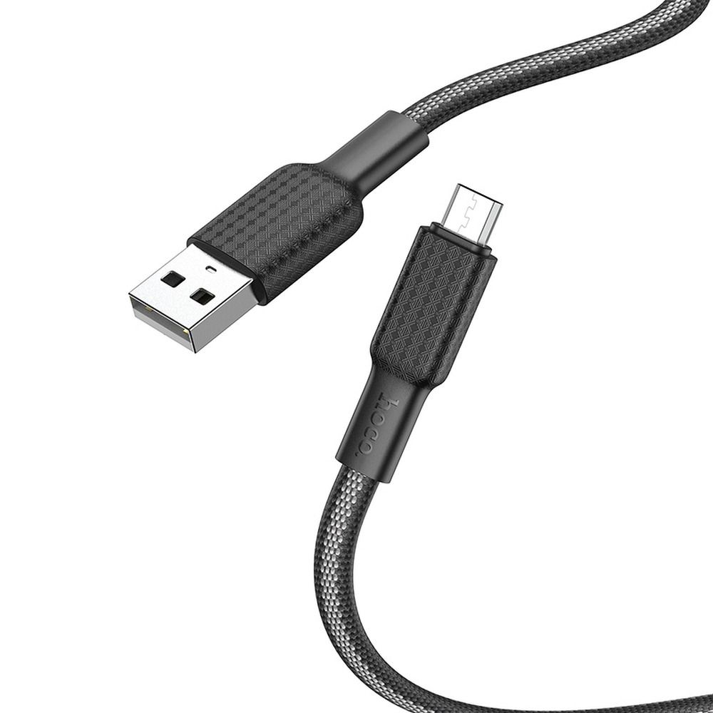 HOCO X69 USB-A - microUSB Data and Charging Cable, 18W, 1m, Black 