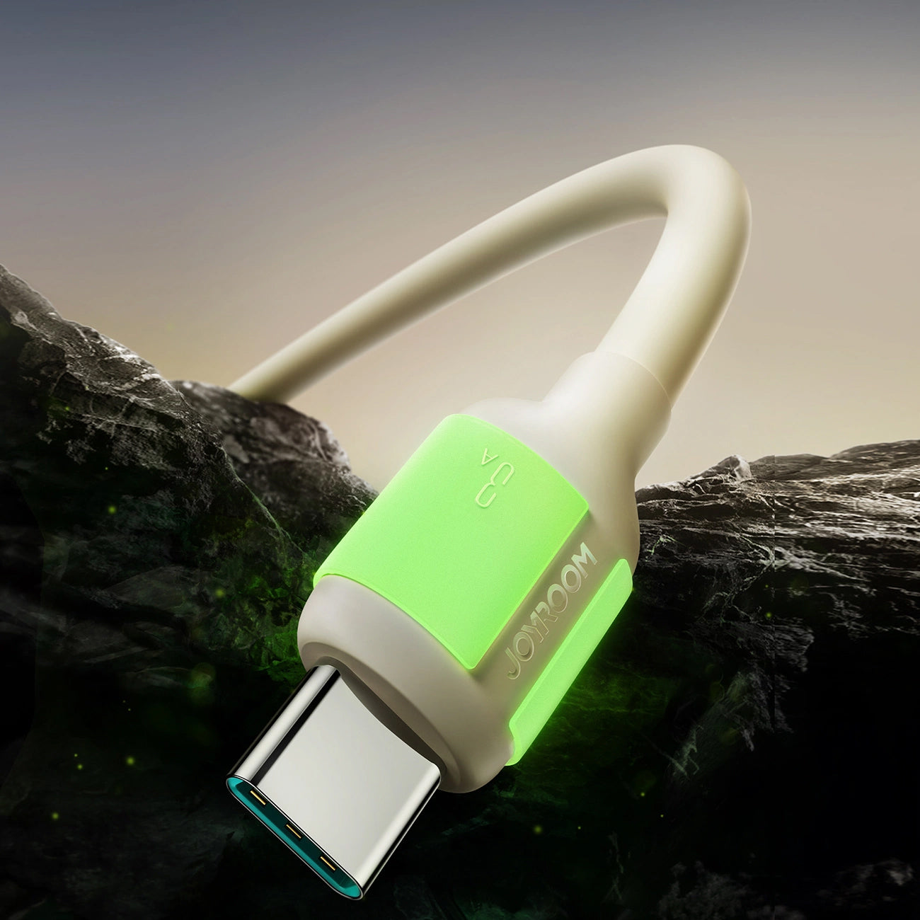 USB-A to USB-C Data and Charging Cable Joyroom S-A53, 18W, 1.2m, Beige