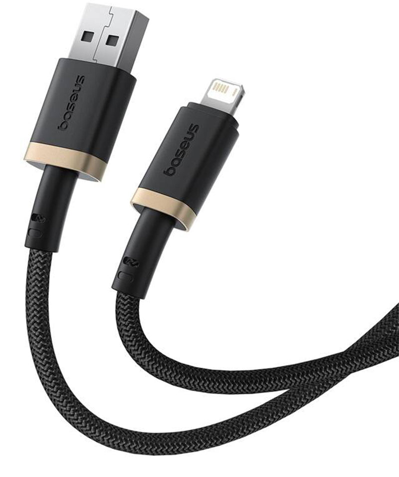 USB-A to Lightning Data and Charging Cable Baseus Dura Series, 18W, 1m, Gold P10377801U01-00