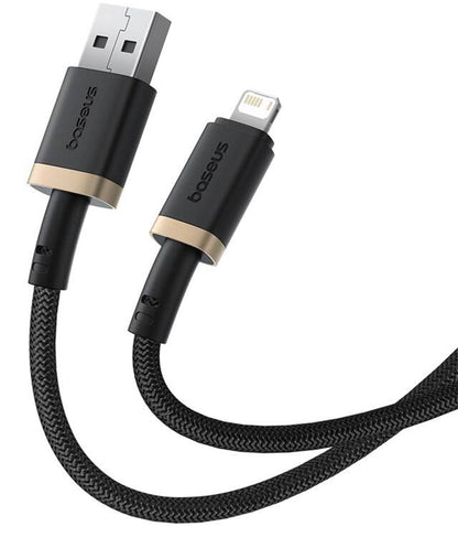 USB-A to Lightning Data and Charging Cable Baseus Dura Series, 18W, 1m, Gold P10377801U01-00