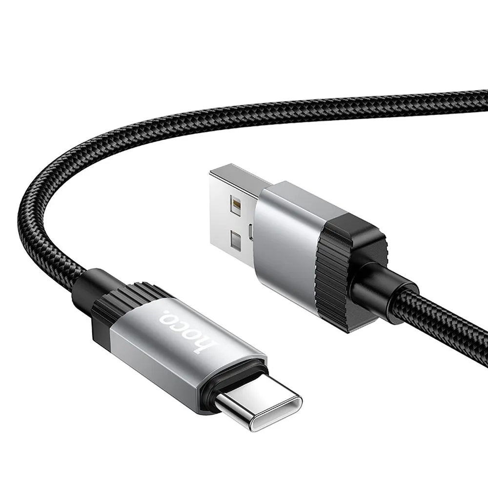 USB-A to USB-C Data and Charging Cable HOCO X117, 60W, 1m, Black