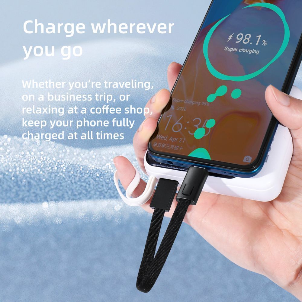 USB-C Data and Charging Cable - USB-C Tech-Protect Ultraboost DNA Keychain, 60W, 0.17m, Gray