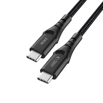 USB-C Data and Charging Cable - USB-C Tech-Protect UB11T Ultraboost, 240W, 1m, Black