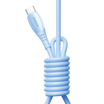 USB-C Data and Charging Cable - USB-C Joyroom S-A59 Vibrant, 60W, 1.2m, Blue