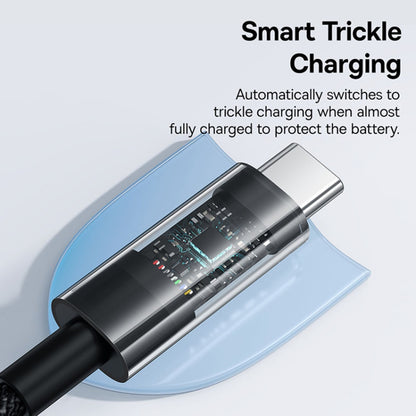 USB-A to USB-C Baseus Gem Data and Charging Cable, 100W, 2m, Black P10373002111-01