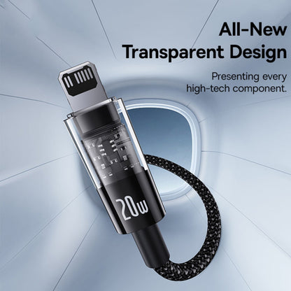 USB-C to Lightning Data and Charging Cable Baseus Gem, 20W, 1m, Black P10373001111-00