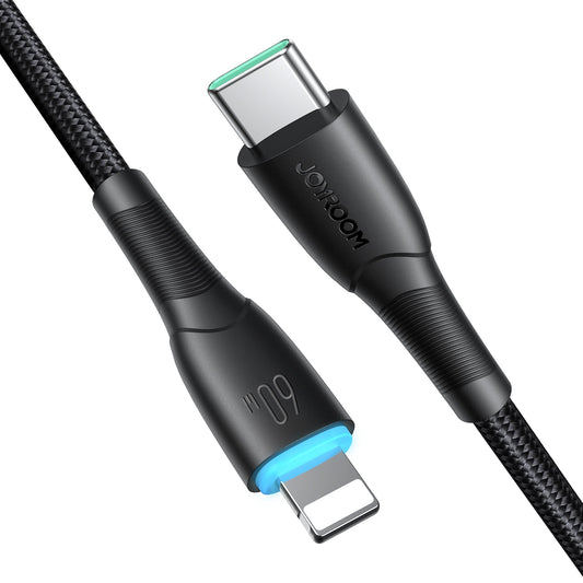 USB-C Data and Charging Cable - USB-C Joyroom S-A32, 60W, 1m, Black