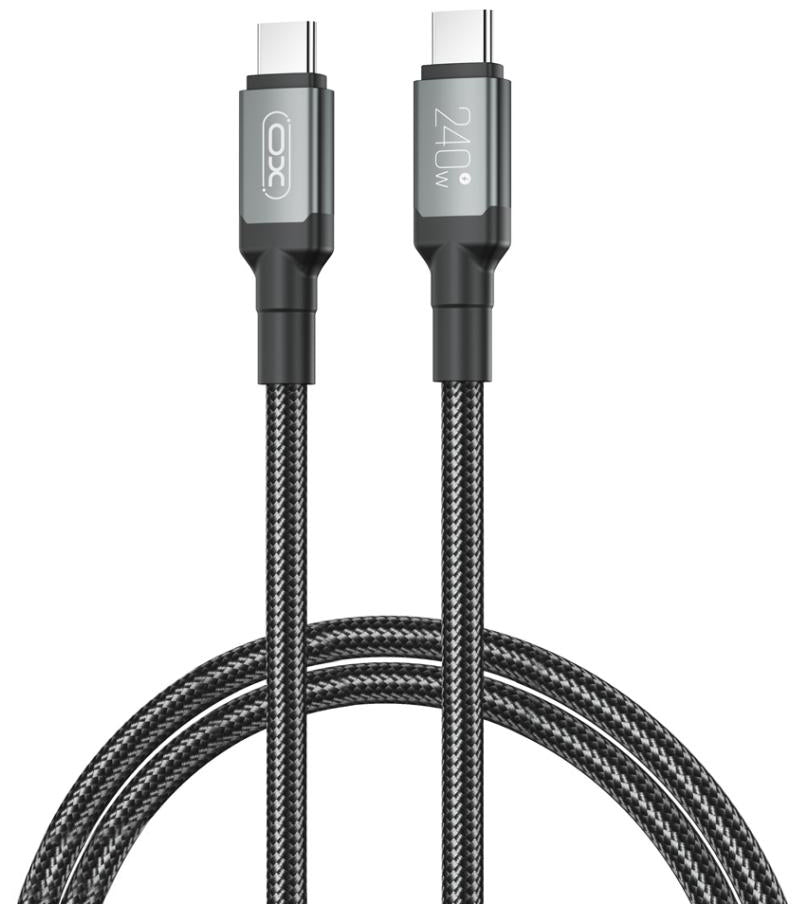 USB-C Data and Charging Cable - USB-C XO Design NB-Q264A, 240W, 1m, Black
