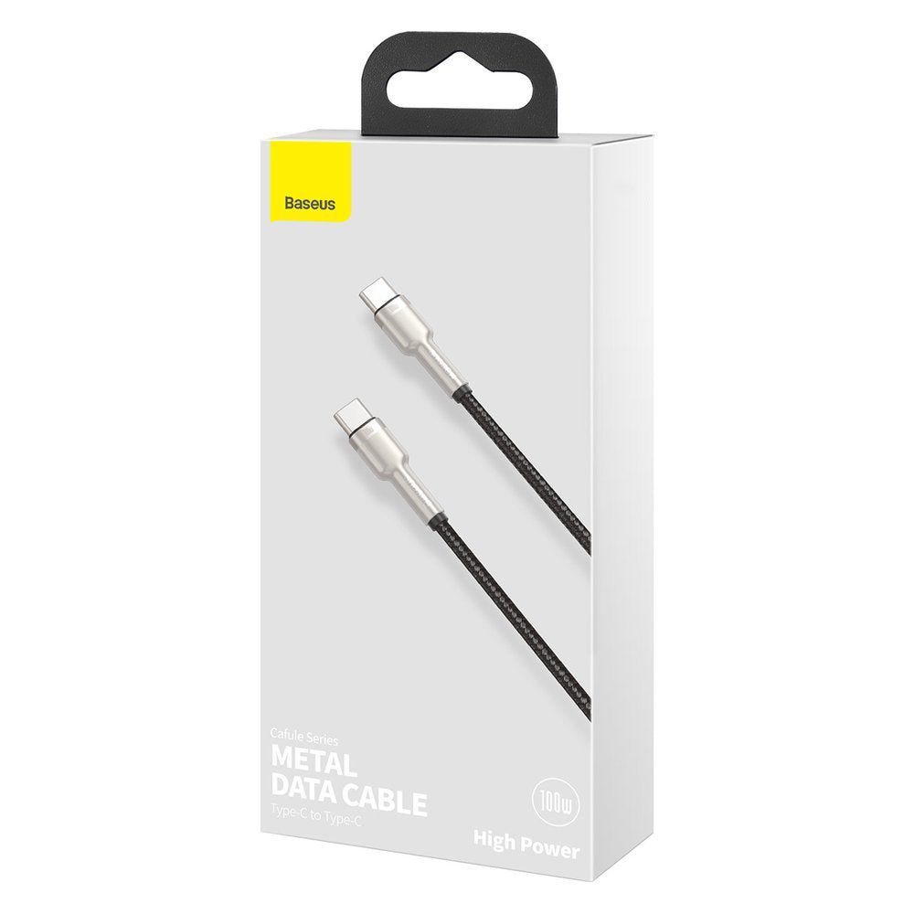 USB-C Data and Charging Cable - USB-C Baseus Cafule, 100W, 2m, Black CATJK-D01