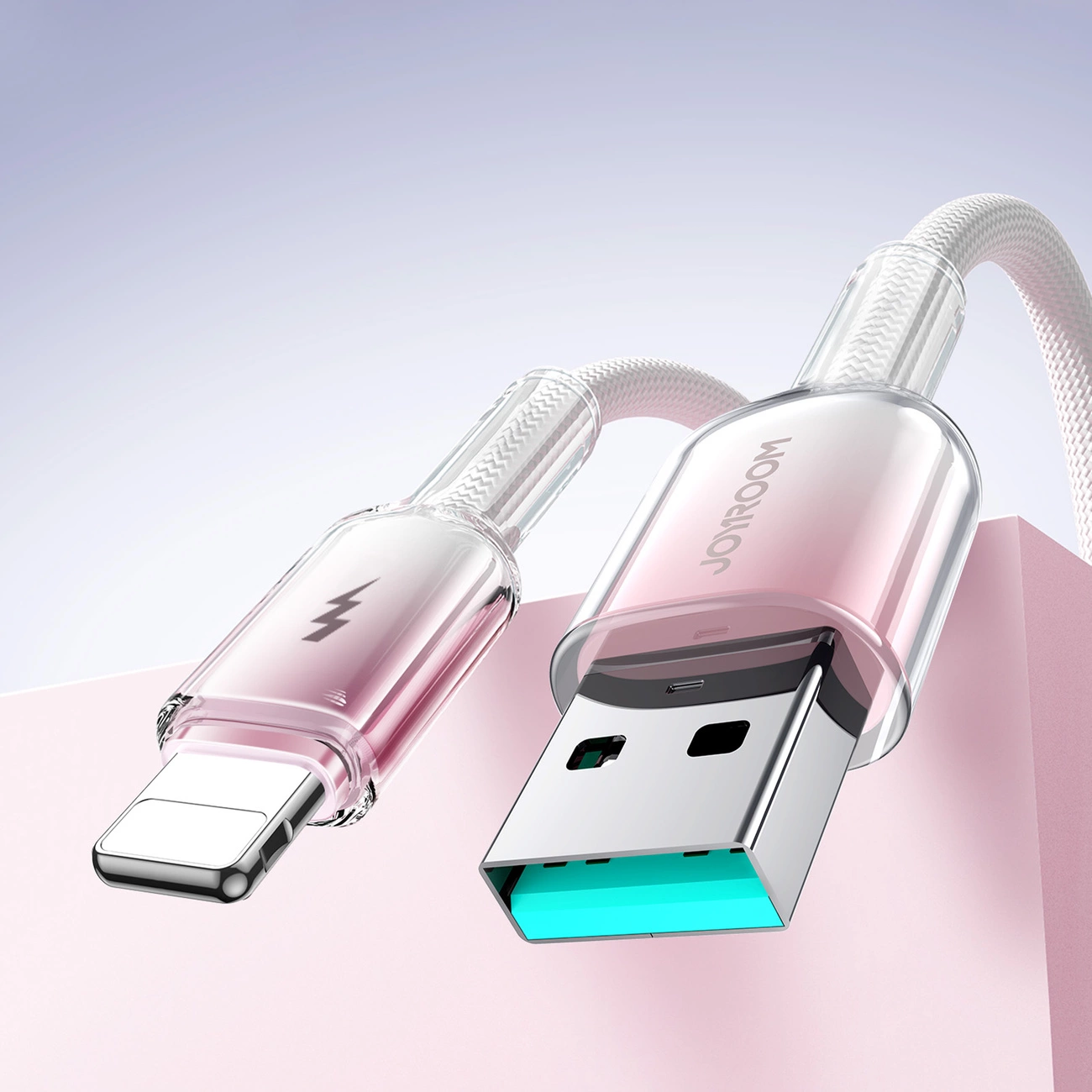 USB-A to Lightning Data and Charging Cable Joyroom S-A42, 18W, 1.2m, White