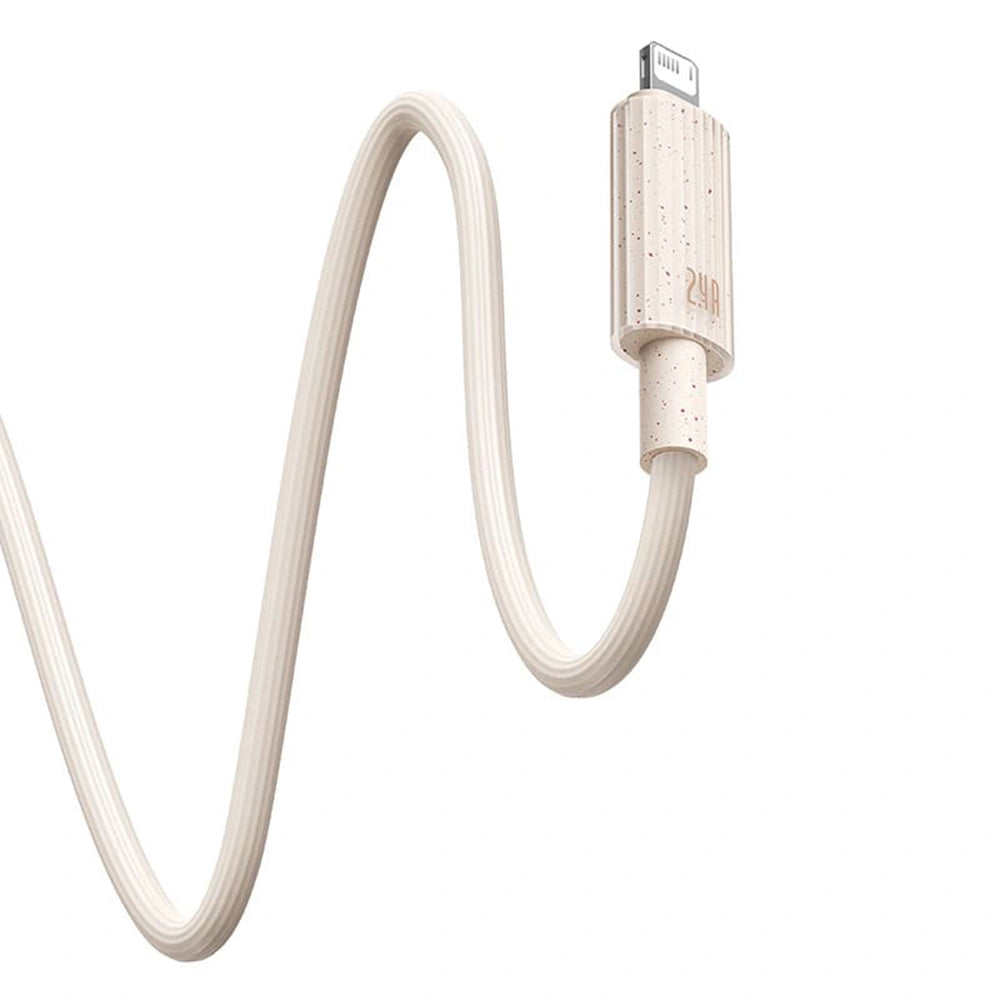 USB-A to Lightning Baseus Habitat Data and Charging Cable, 18W, 2m, Green P10360200631-01