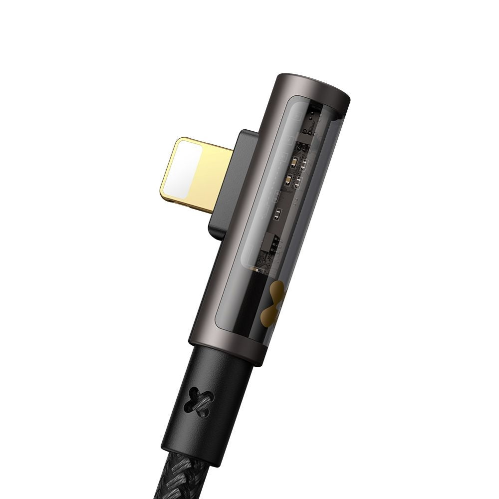 USB-A to Lightning McDodo CA-3510 Angled Data and Charging Cable, 18W, 1.2m, Black