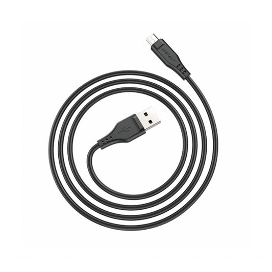 USB-A to microUSB Data and Charging Cable Acefast C3-09, 18W, 1.2m, Black