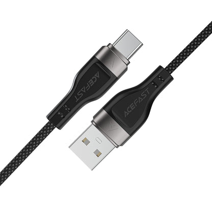 USB-A to USB-C Data and Charging Cable Acefast C11-04, 18W, 1.2m, Black