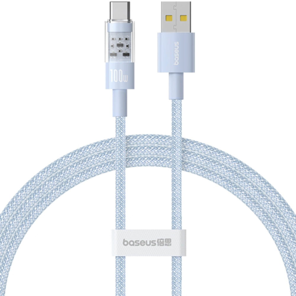 USB-A to USB-C Baseus Gem Data and Charging Cable, 100W, 2m, Blue P10373002311-01