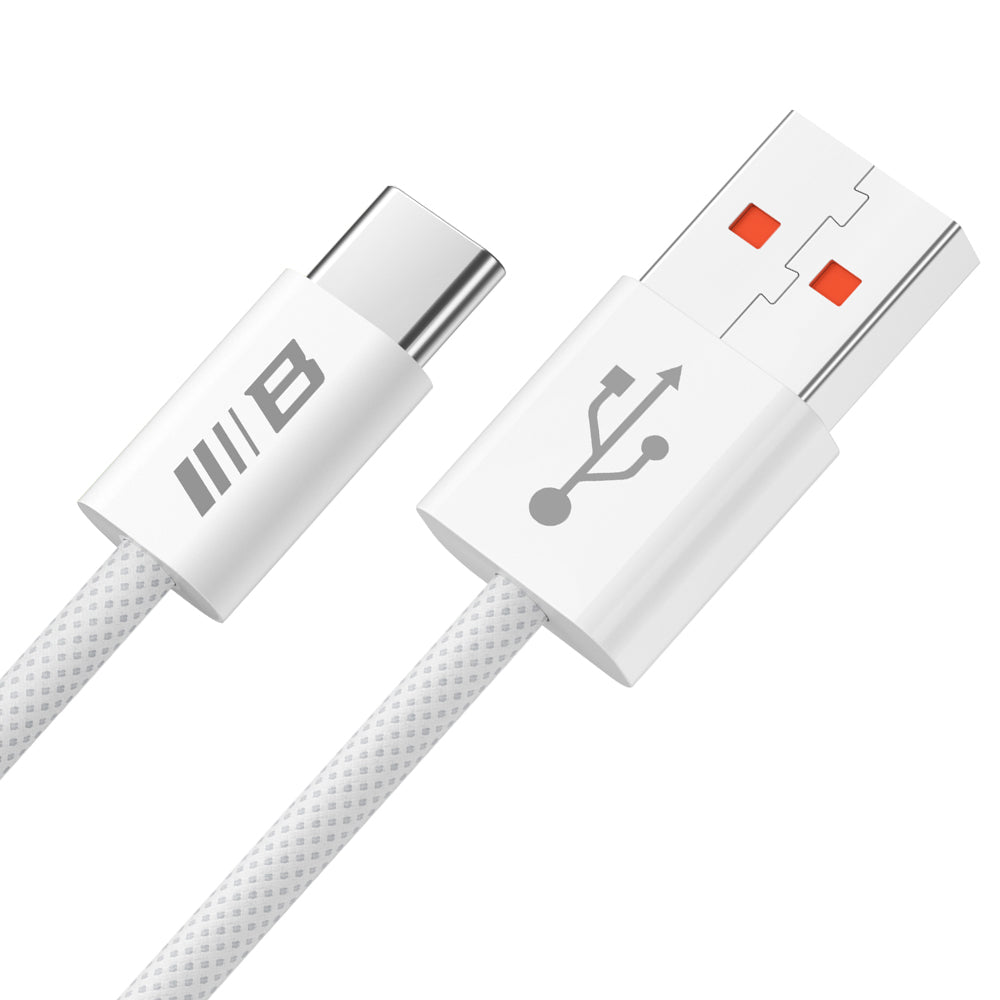 USB-A to USB-C Blueo Data and Charging Cable, 18W, 1.5m, White