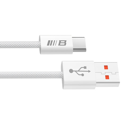 USB-A to USB-C Blueo Data and Charging Cable, 18W, 1.5m, White
