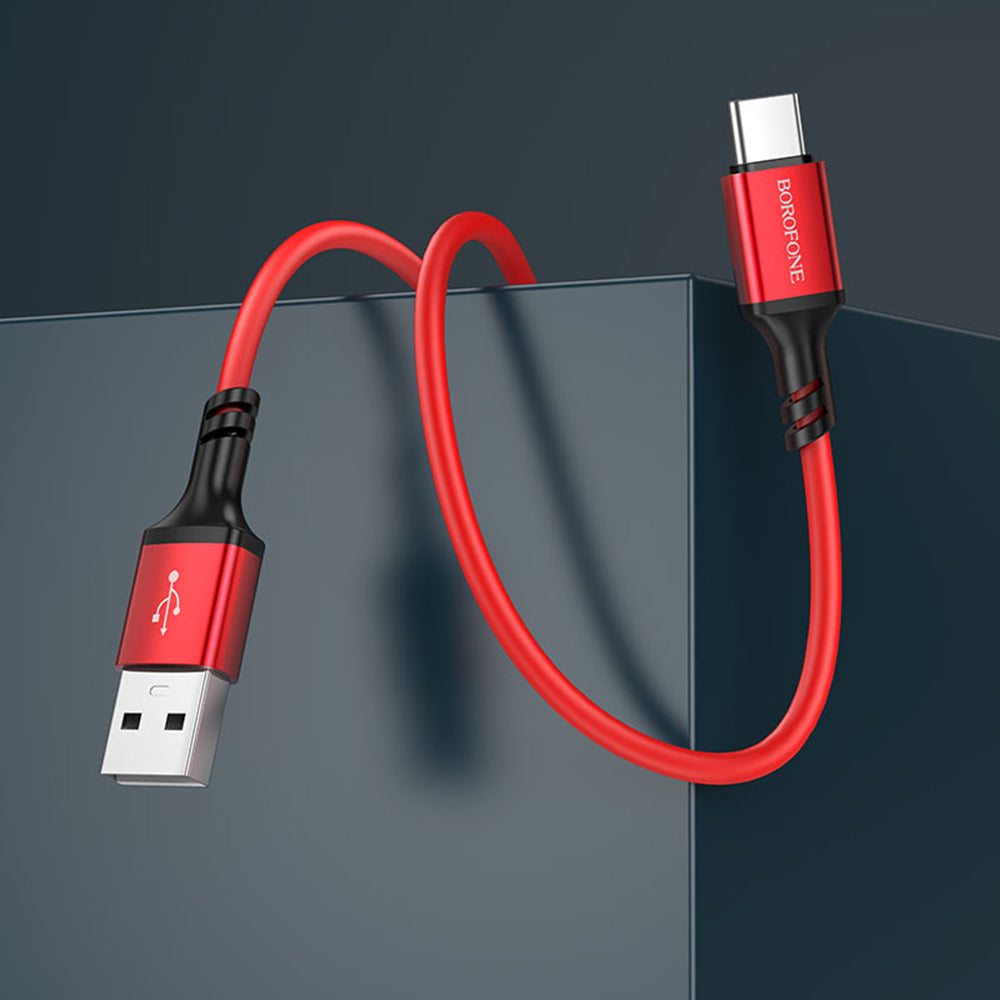 USB-A to USB-C Data and Charging Cable Borofone BX83, 18W, 1m, Black