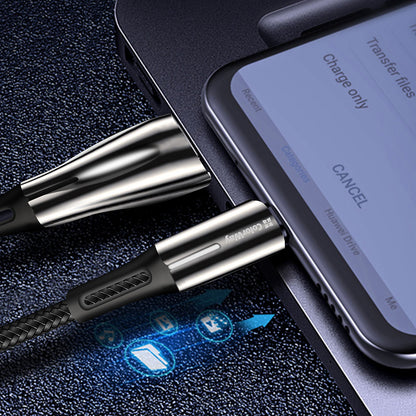 USB-A to USB-C Data and Charging Cable ColorWay CW-CBUC035, 18W, 1m, Black