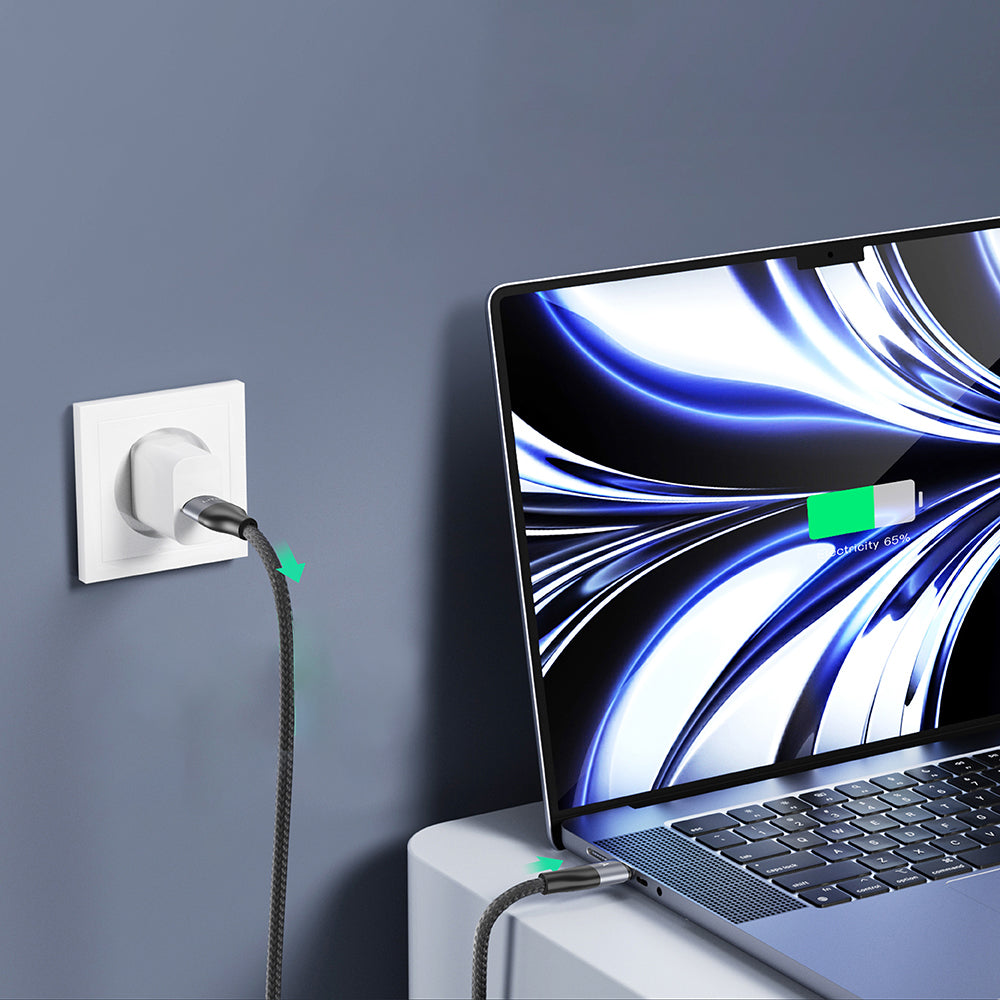 USB-A to USB-C Data and Charging Cable Lito LD23T, 18W, 1m, Gray