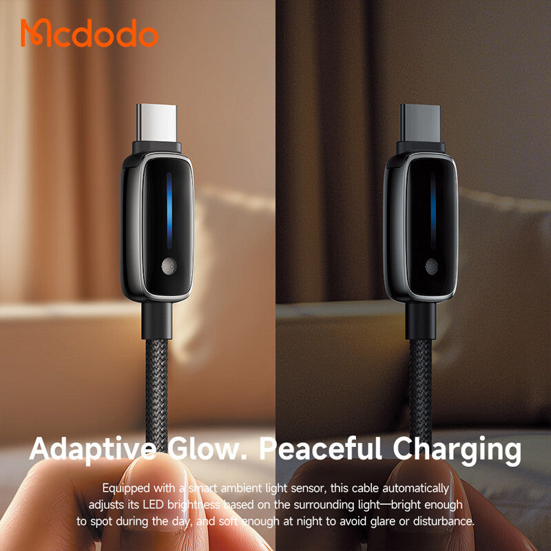 USB-A to USB-C Data and Charging Cable McDodo CA-0020, 66W, 1.2m, Black